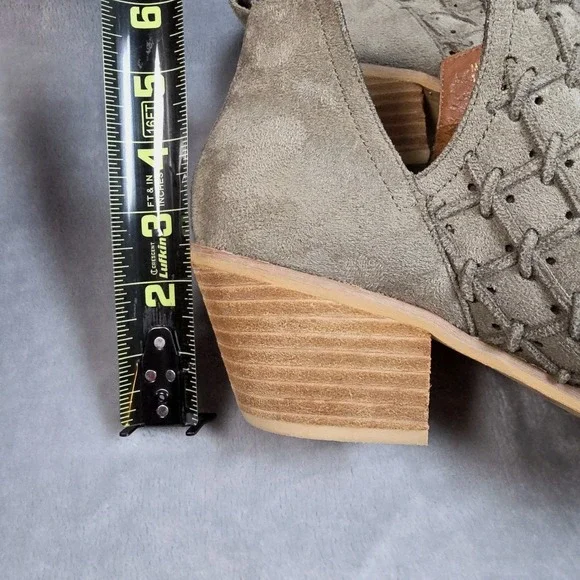 Mi.iM Boots Size 9M Green LAVIN Textured Chelsea Pull On Ankle Booties Boho-chic - Picture 9 of 10